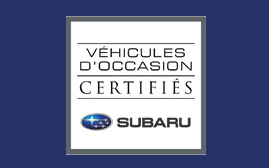 Véhicules certifié Subaru
